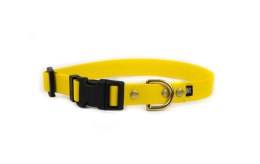 ACC DOG Obroża dla psa Biothane® z metalową klamrą Yellow