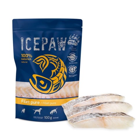 Filet z dorsza, mokra karma dla psów (100g) ICEPAW