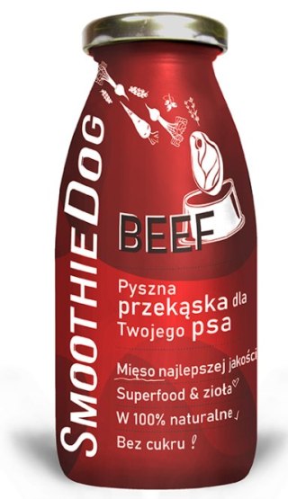 Naturalna, płynna przekąska dla psów z wołowiny, SmoothieDog