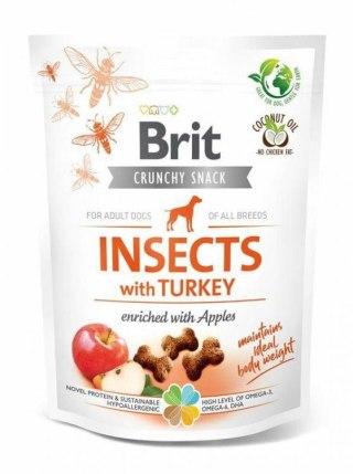 BRIT CARE Insects Cranch Snacks - chrupiące przysmaki dla psa z białkiem owadów i indykiem 200 g