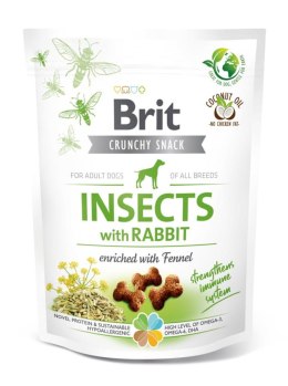 BRIT CARE Insects Cranch Snacks - chrupiące przysmaki dla psa z białkiem owadów i królika 200 g