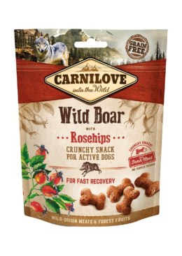 CARNILOVE Crunchy Snack - chrupiące ciasteczka dla psa z mięsem dzika i owocem dzikiej róży (200 g)
