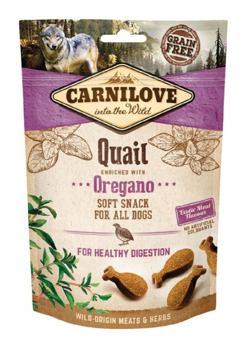 CARNILOVE Soft Snack - miękkie przysmaki dla psa z przepiórką i oregano (200 g)
