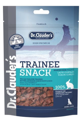 DR. CLAUDER'S Trainee Snack - mięsne treningówki dla psów dorosłych i szczeniąt, królik 80g