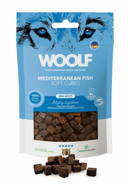 WOOLF Soft Cubes - monoproteinowe smakołyki dla psa, miękkie kosteczki z ryb śródziemnomorskich 100 g