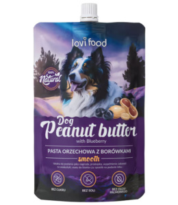 Lovi Food Peanut Butter with Blueberry - pasta orzechowa dla psa, z borówkami