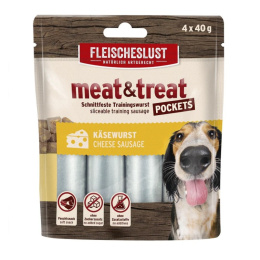 MEATLOVE Meat&Treat - przekąska dla psa w formie kiełbaski do krojenia - serowa