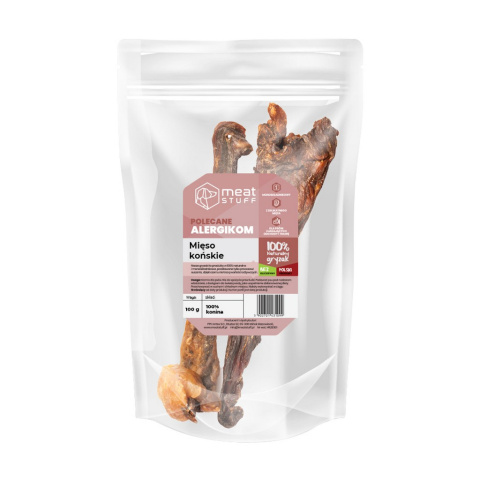 Mięso końskie mięśniowe - gryzak PREMIUM dla psa, Meat STUFF