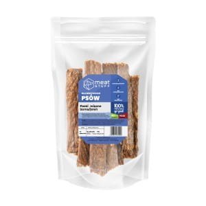 Paski mięsne z jelenia - przysmak dla psa 100g. Meat STUFF