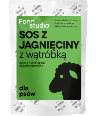 SOS dla psów z JAGNIĘCINY z wątróbką 100ml, Food Studio Chefs