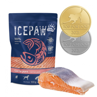 Filet z łososia, mokra karma dla psów (100g) ICEPAW