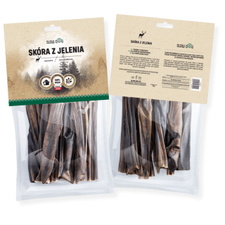 Skóra jelenia, naturalny gryzak dla psa 100g. SLOW DOG