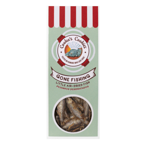 Cooka’s Cookies GONE FISHING Suszone powietrzem rybki Omena 90g